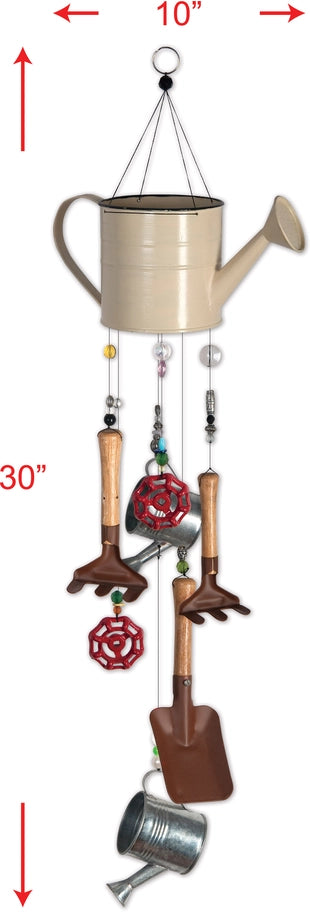 Gardening Time Wind Chime Spring Garden Decor
